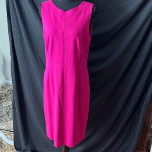 Akris Punto Fuchsia Sleeveless Midi Dress